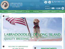Tablet Screenshot of labradoodlesoflongisland.com